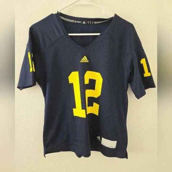 adidas Other - Adidas Michigan Wolverines #12 Mens Medium Football Home Jersey NCAA College